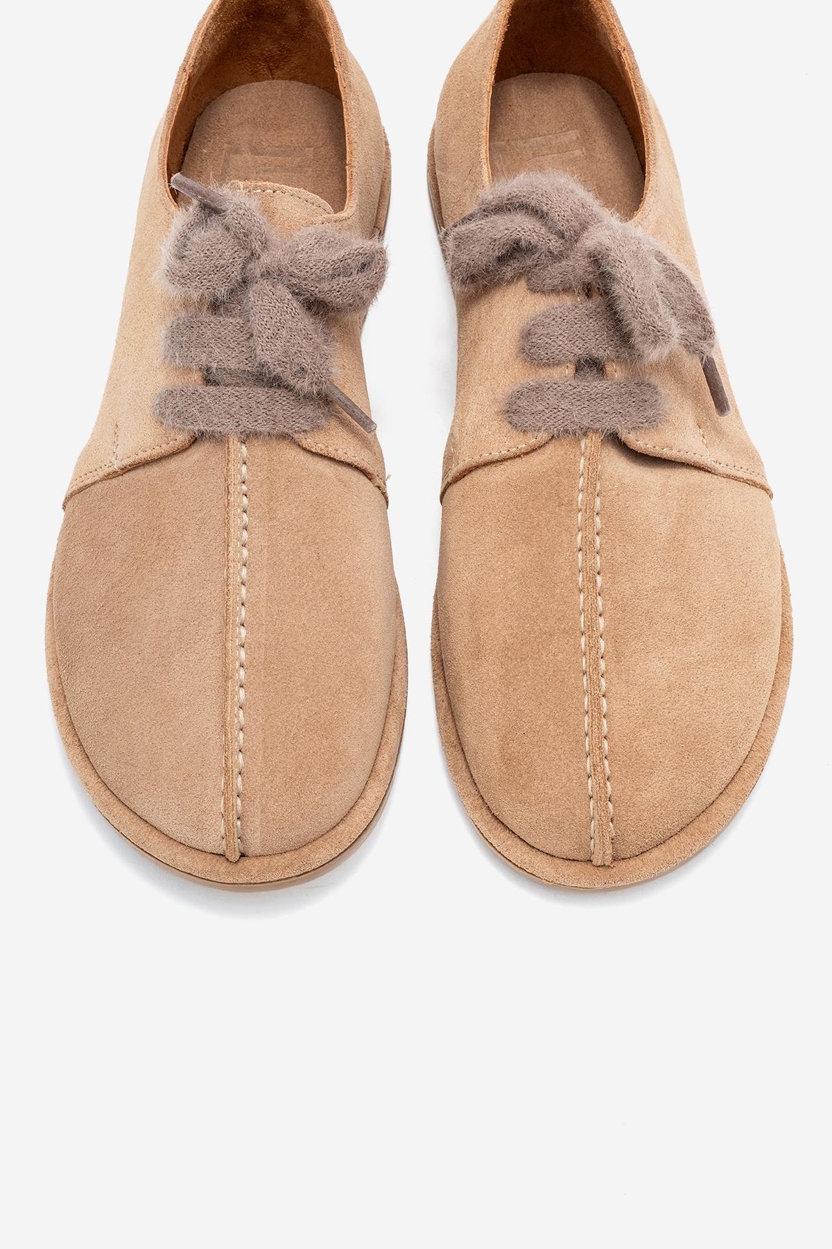 Denora - Zapatos de cordones de ante beige (mujer)