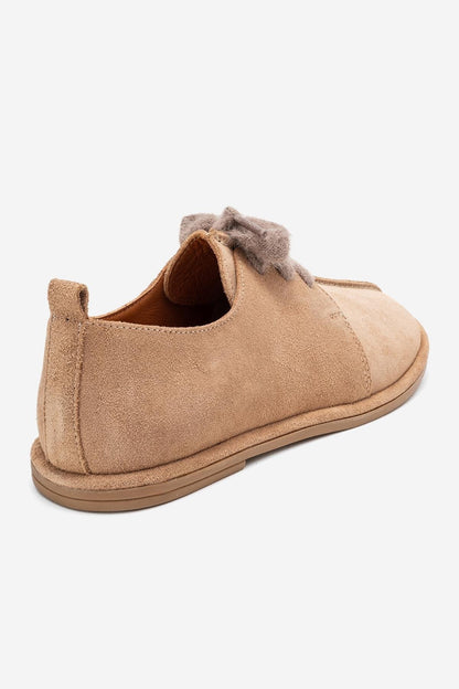 Denora - Zapatos de cordones de ante beige (mujer)
