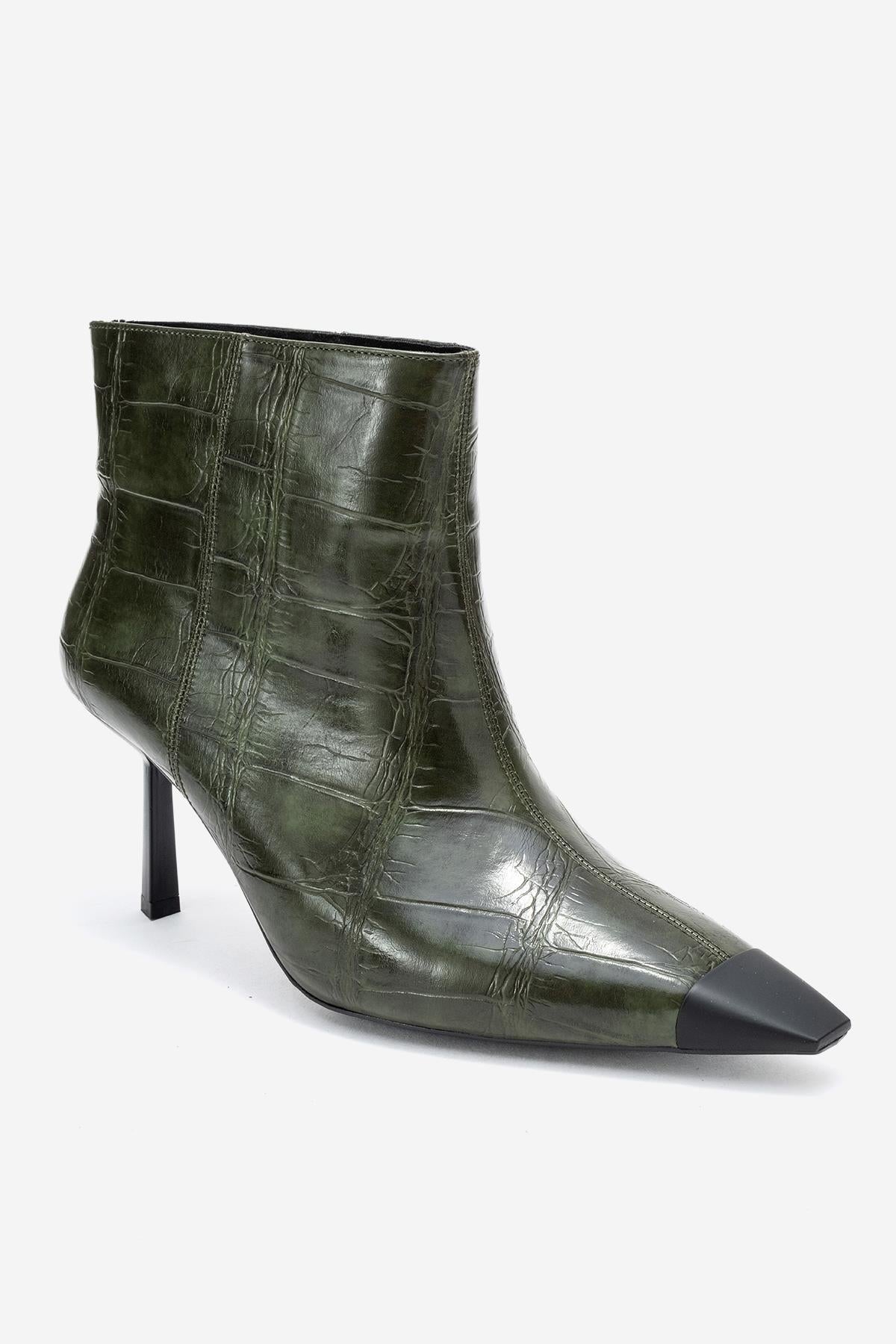 Rassel - Green Pointed Toe Boot (Women)