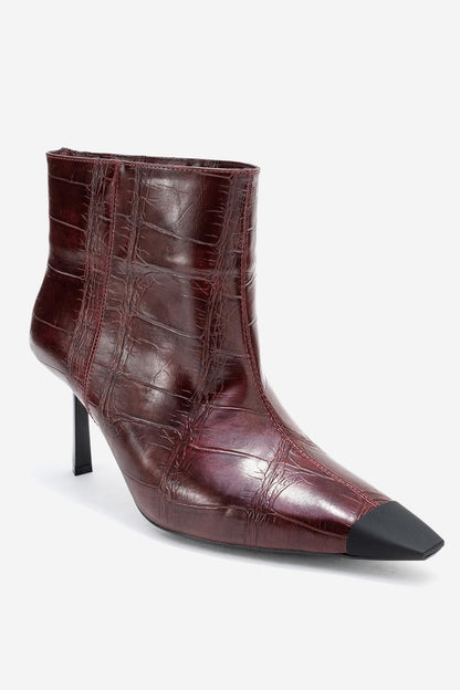 Rassel - Bota burdeos de punta fina (Mujer)
