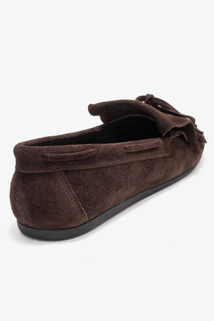Axeli - Mocasín de borlas de ante marrón (Mujer)