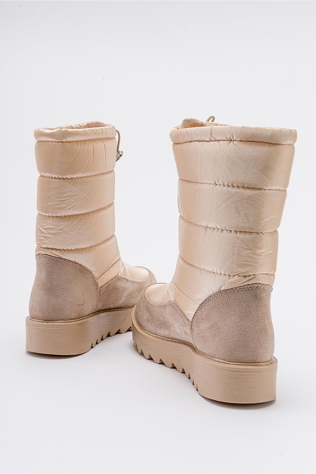 Vay - Bota de nieve con cremallera Nude (Mujer)