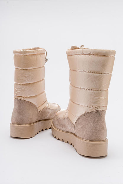 Vay - Bota de nieve con cremallera Nude (Mujer)