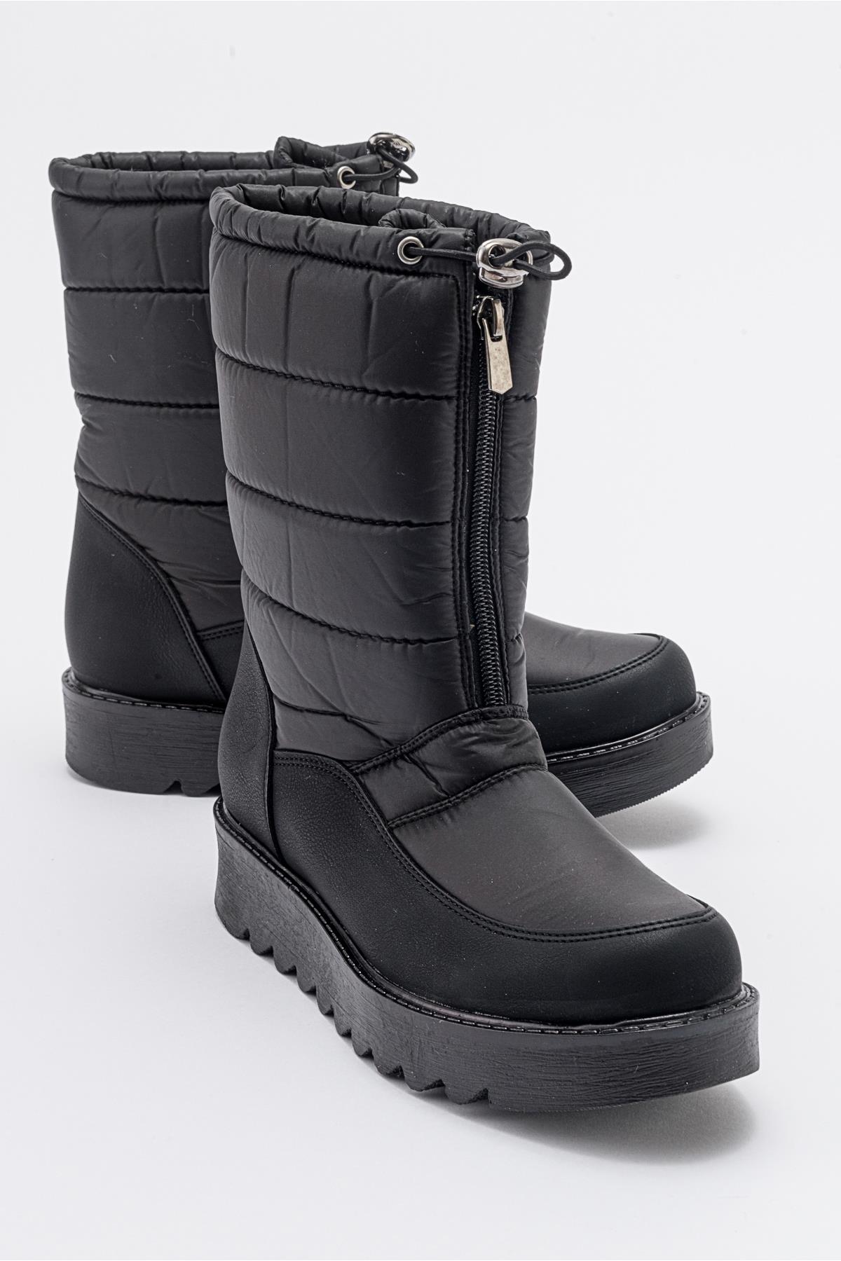 Vay - Bota de nieve negra con cremallera (Mujer)