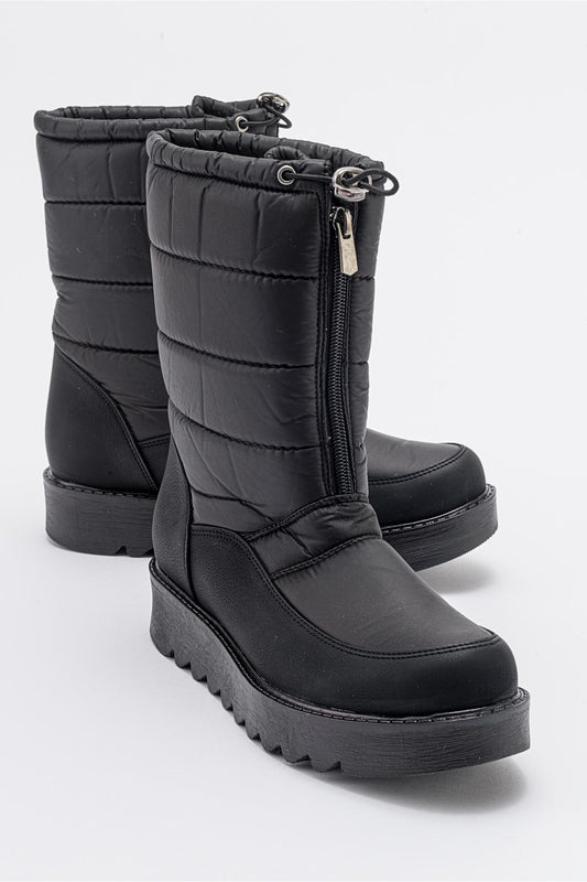Vay - Bota de nieve negra con cremallera (Mujer)