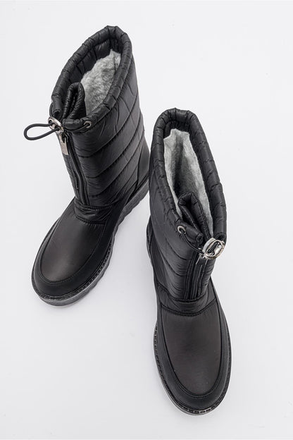Vay - Bota de nieve negra con cremallera (Mujer)