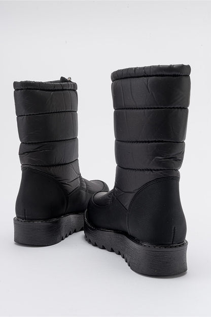 Vay - Bota de nieve negra con cremallera (Mujer)