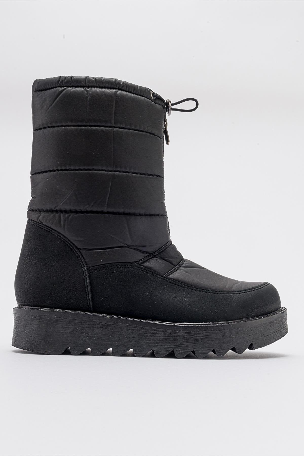 Vay - Bota de nieve negra con cremallera (Mujer)