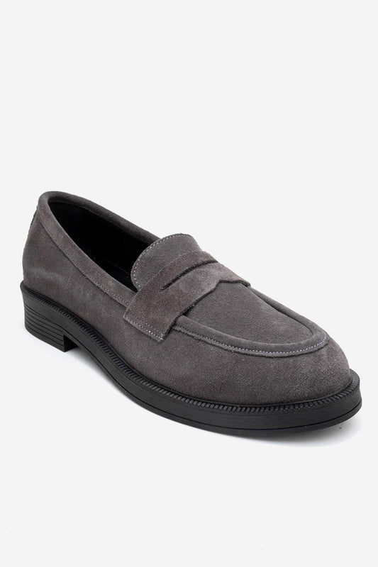 Bree - Smoke Suede Genuine Leather Loafer (Women)