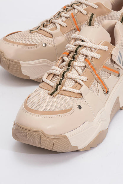 Maggie - Zapatillas deportivas beige (mujer)