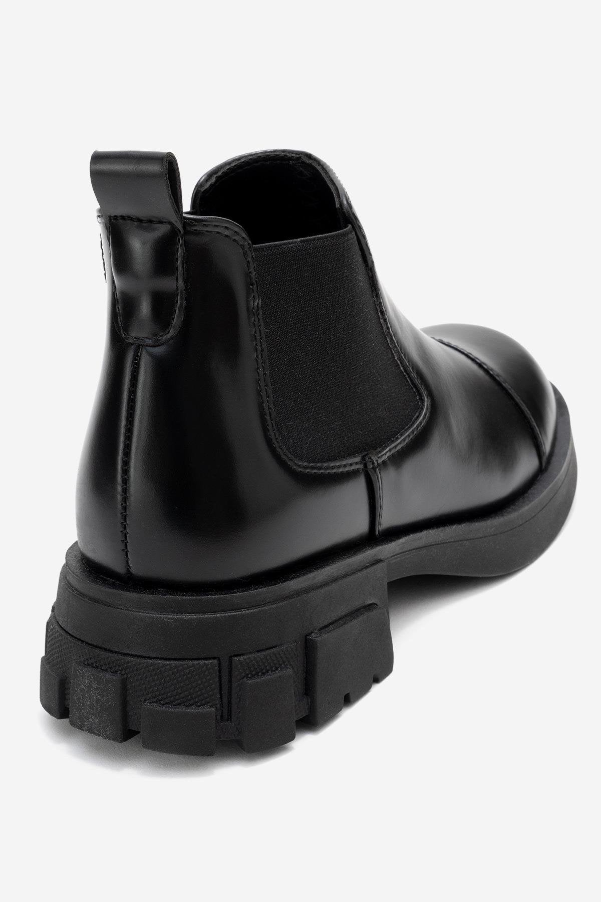 Cafune - Botín de plataforma de charol negro (Mujer)