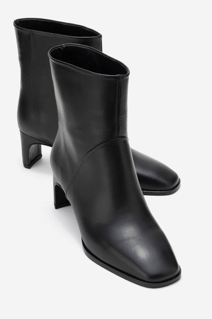 Nordy - Botas de piel negras (Mujer)