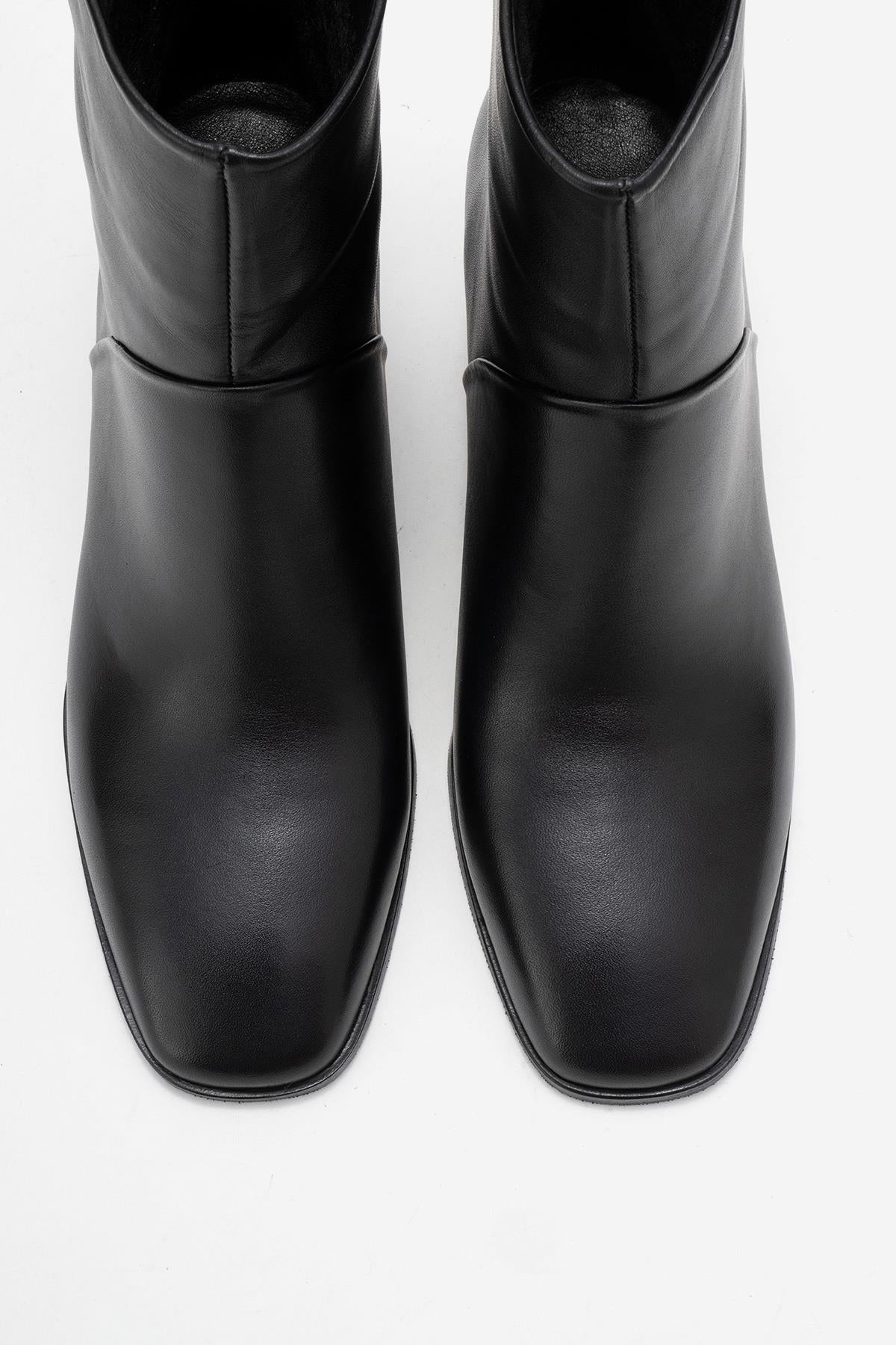 Nordy - Botas de piel negras (Mujer)