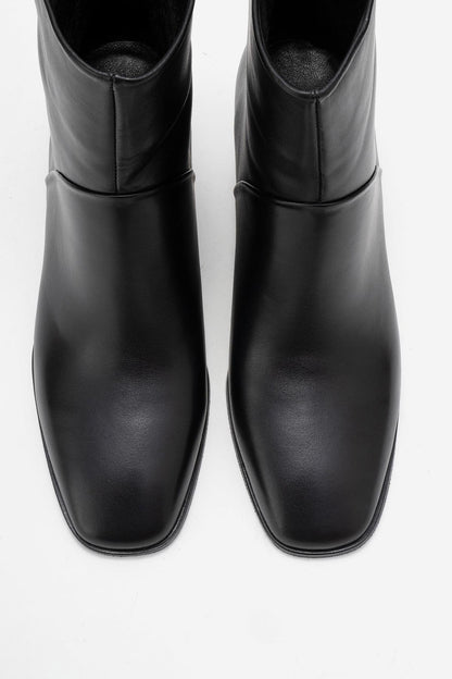 Nordy - Botas de piel negras (Mujer)