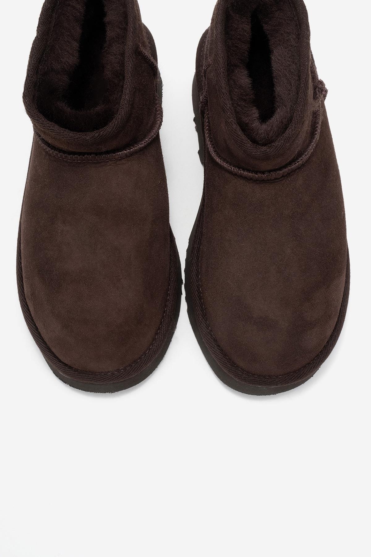 Bota Ary de plataforma de ante marrón (Mujer)