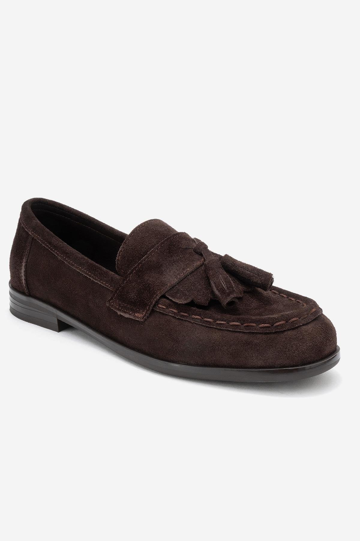 Lupen - Mocasín con Borlas de Ante Marrón (Mujer)