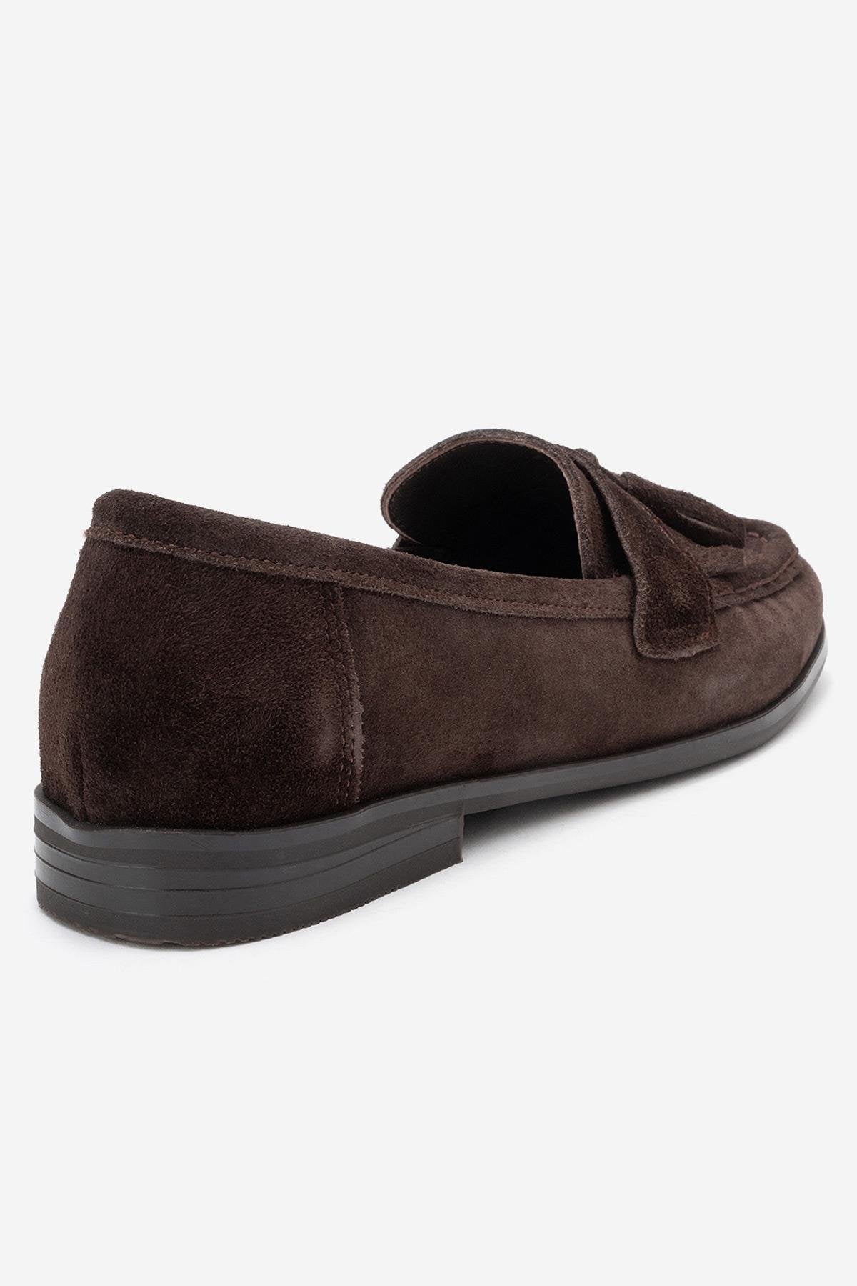 Lupen - Mocasín con Borlas de Ante Marrón (Mujer)