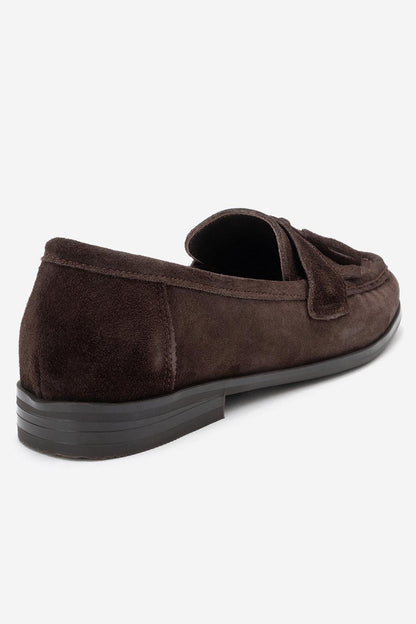 Lupen - Mocasín con Borlas de Ante Marrón (Mujer)