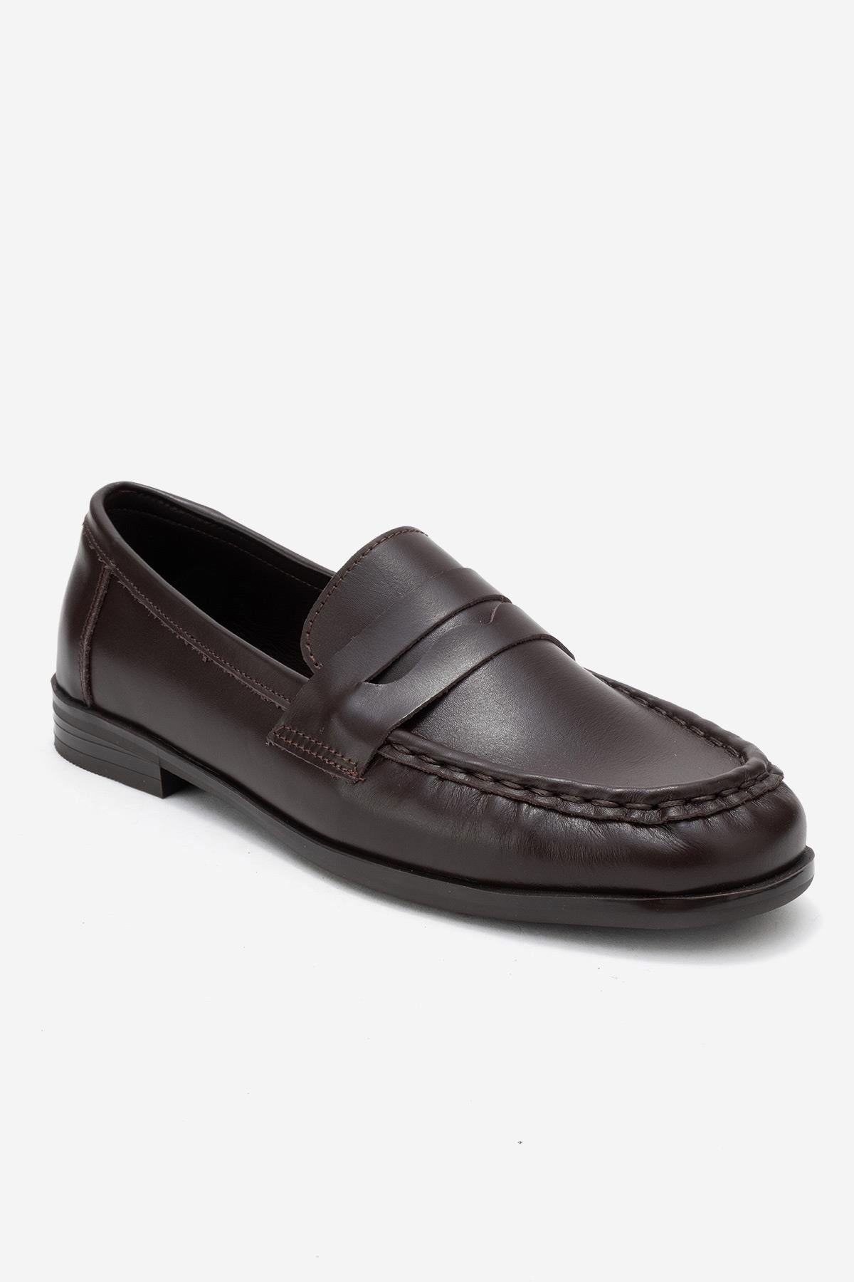 Valia - Mocasín de cuero marrón (Mujer)