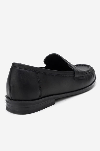 Valia - Mocasín de cuero negro (Mujer)