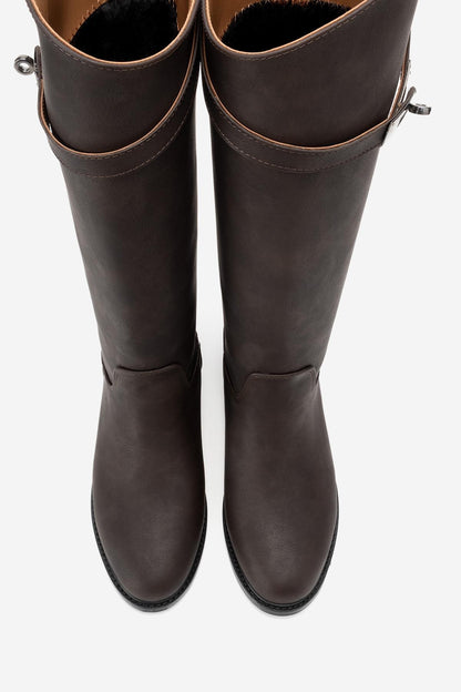 Bota de montar Yoko de nobuk marrón (Mujer)