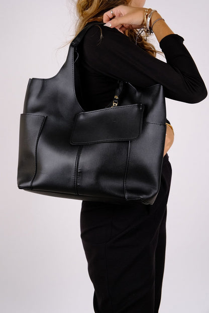 Amaya - Bolso de hombro negro (Mujer)