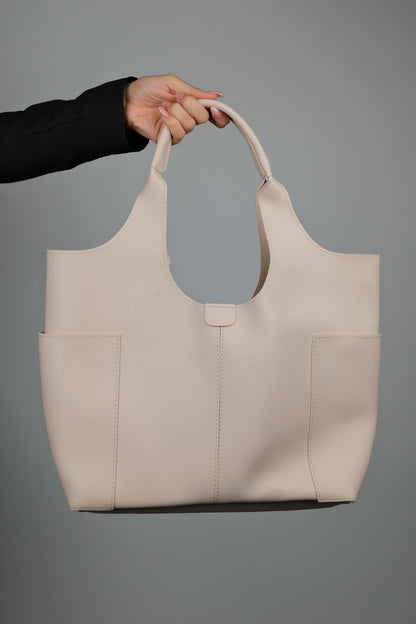AMAYA - Bolso de hombro blanquecino (Mujer)