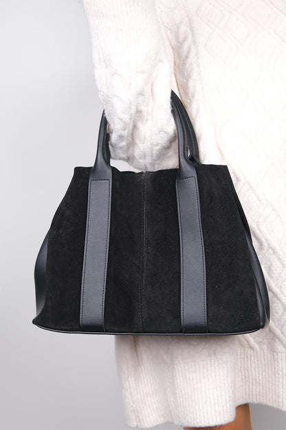 Thresh - Bandolera de cuero de ante negro (Mujer)