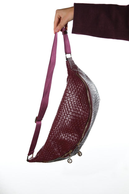 VENTA - Bolso tejido borgoña (mujer)