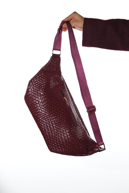VENTA - Bolso tejido borgoña (mujer)