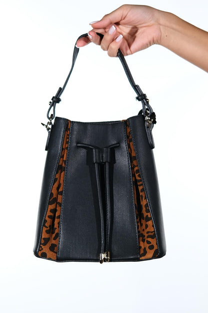 Maralis - Bolso de Hombro de Piel con Estampado de Leopardo (Mujer)