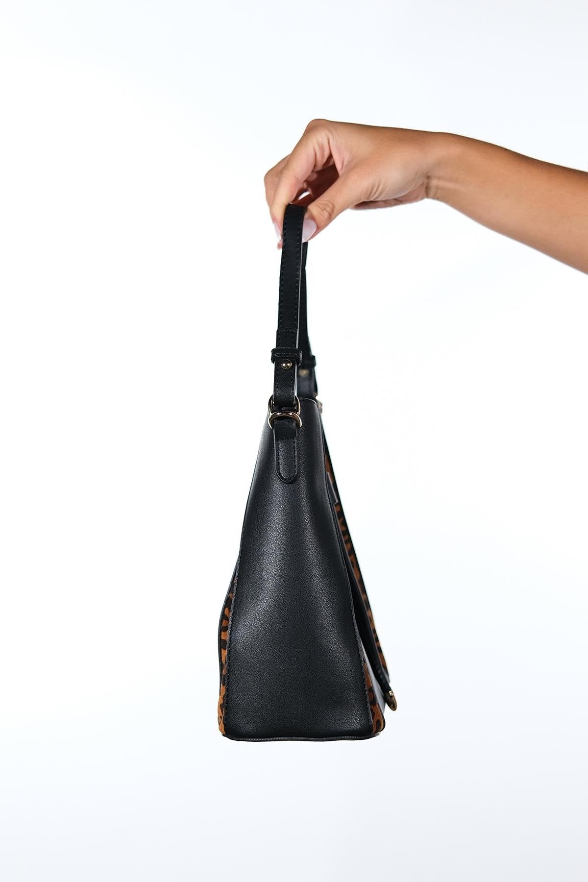Maralis - Bolso de Hombro de Piel con Estampado de Leopardo (Mujer)