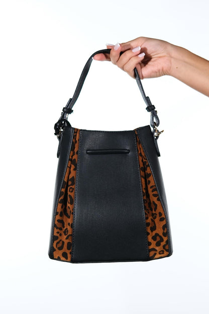 Maralis - Bolso de Hombro de Piel con Estampado de Leopardo (Mujer)