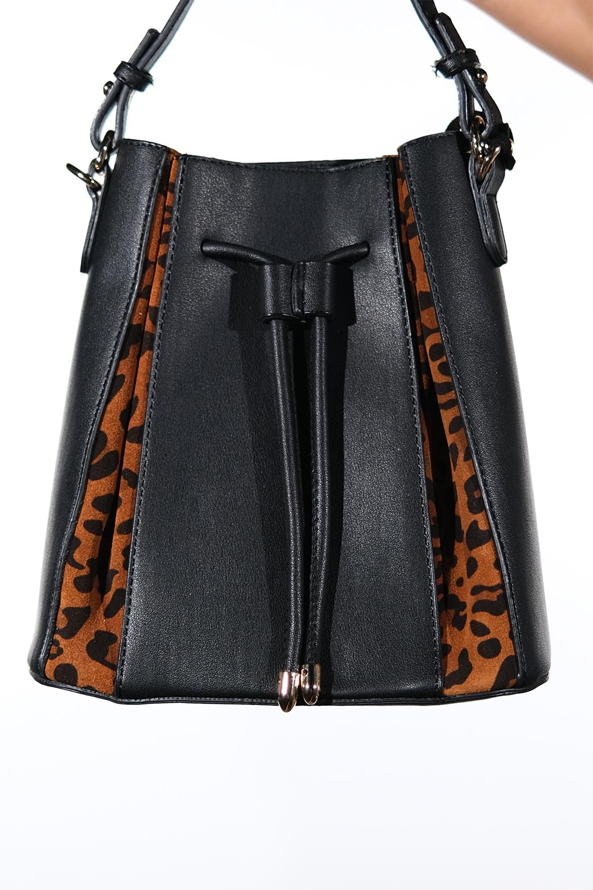 Maralis - Bolso de Hombro de Piel con Estampado de Leopardo (Mujer)