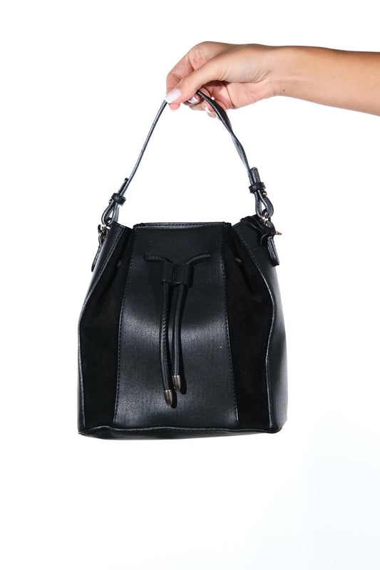 Maralis - Bolso de hombro de cuero negro (Mujer)
