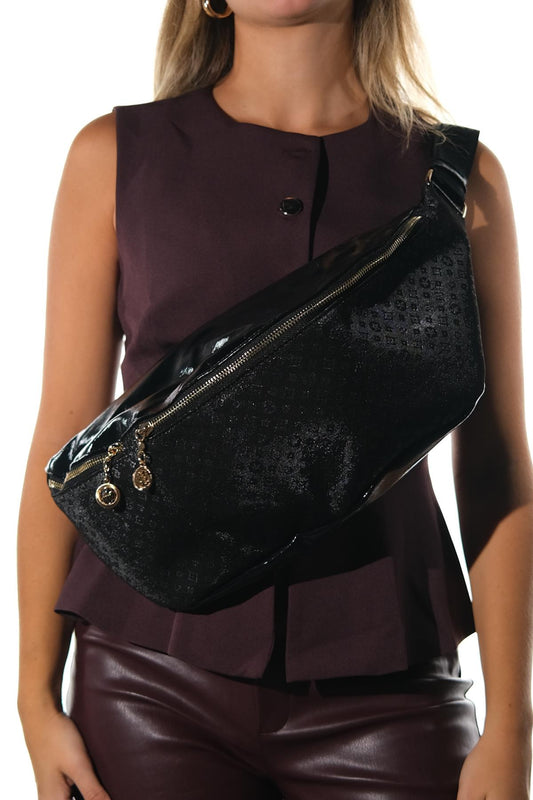 Venta - Riñonera estampada negra (mujer)