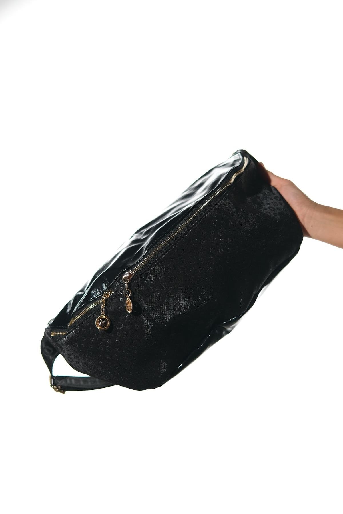 Venta - Riñonera estampada negra (mujer)