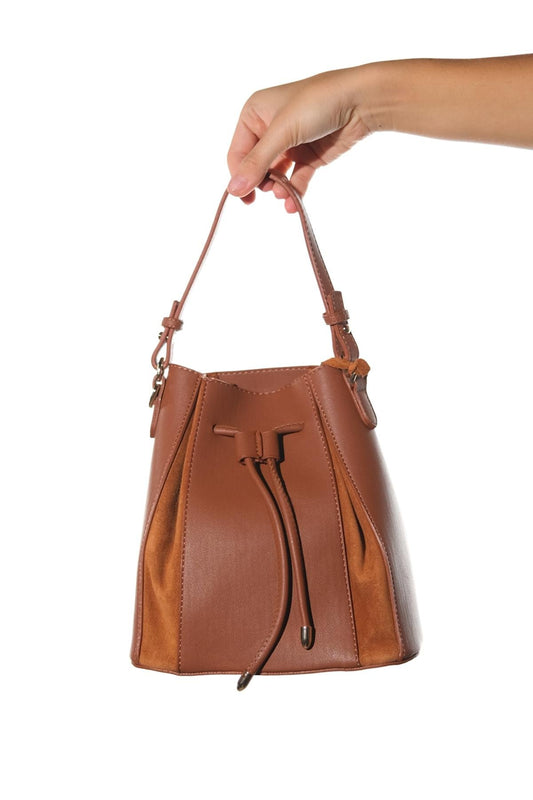 Maralis - Bolso de hombro de piel coñac (Mujer)
