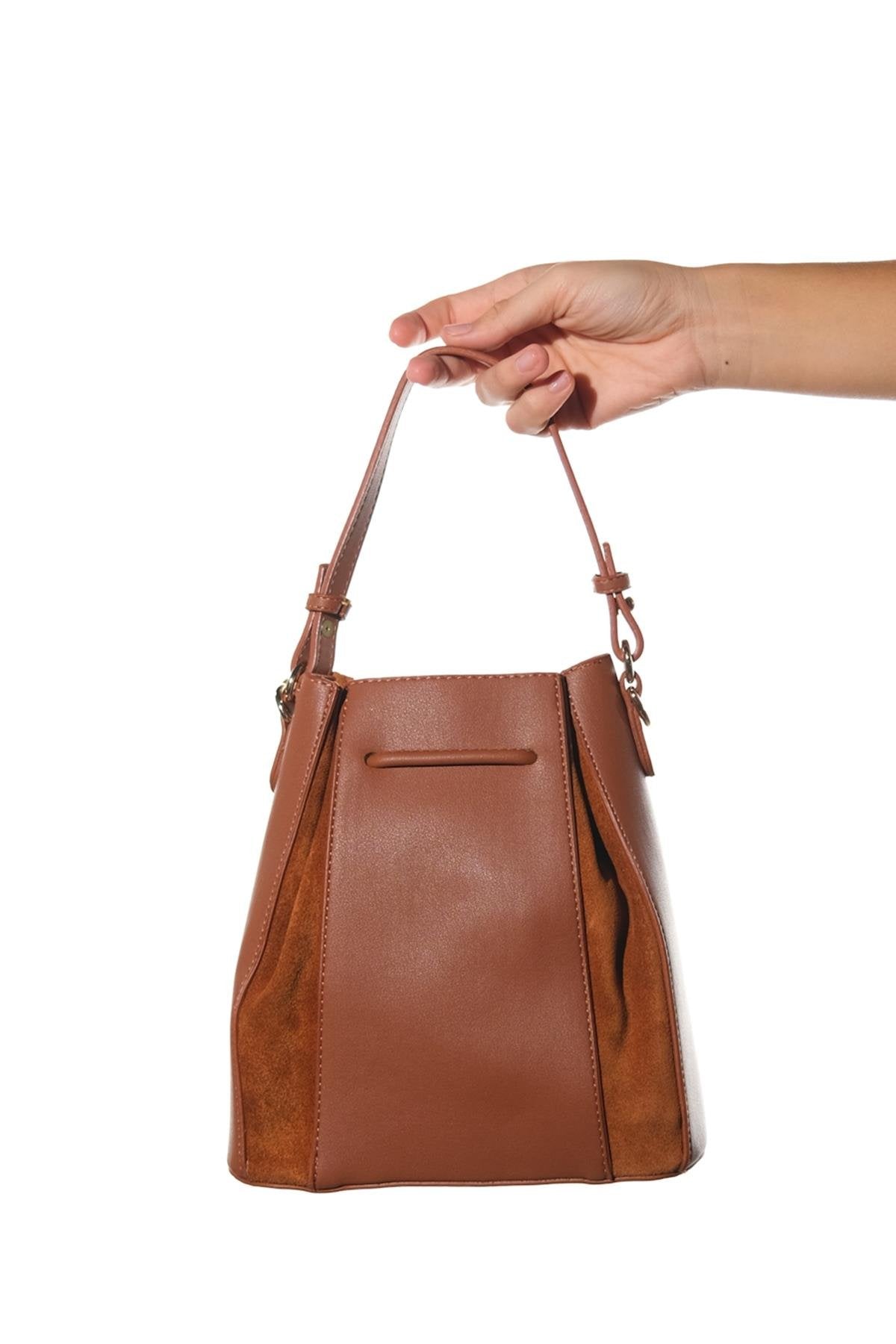 Maralis - Bolso de hombro de piel coñac (Mujer)