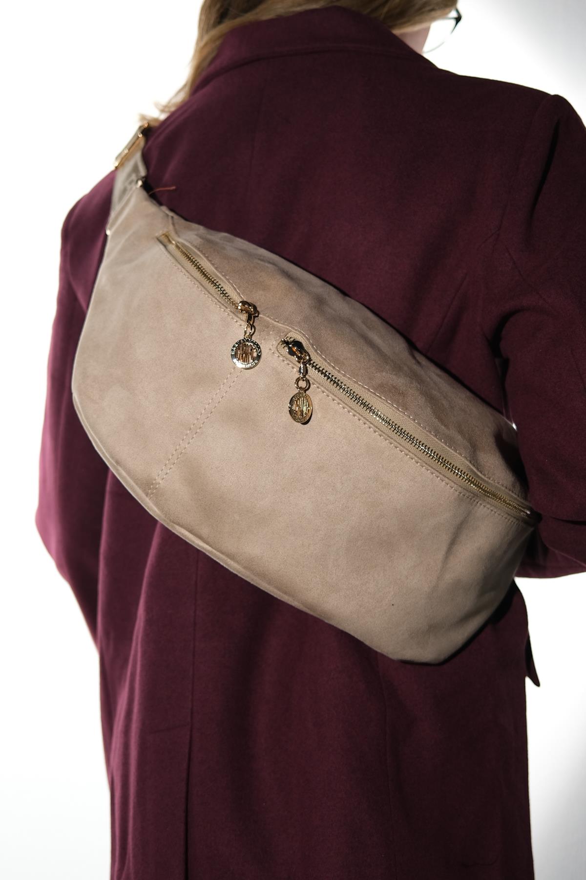 VENTA - Riñonera grande beige (Mujer)