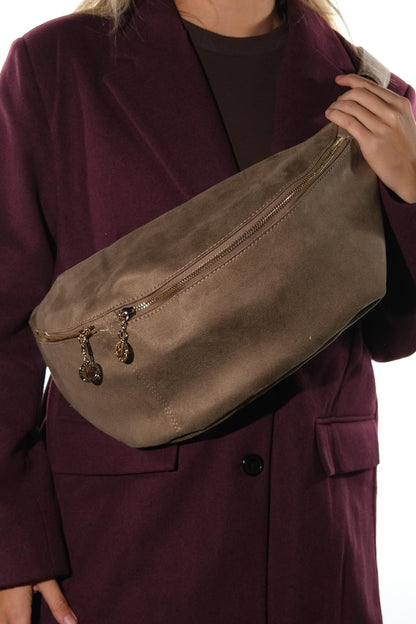 VENTA - Riñonera grande color topo (Mujer)