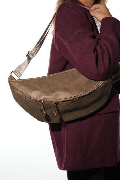 VENTA - Riñonera grande color topo (Mujer)