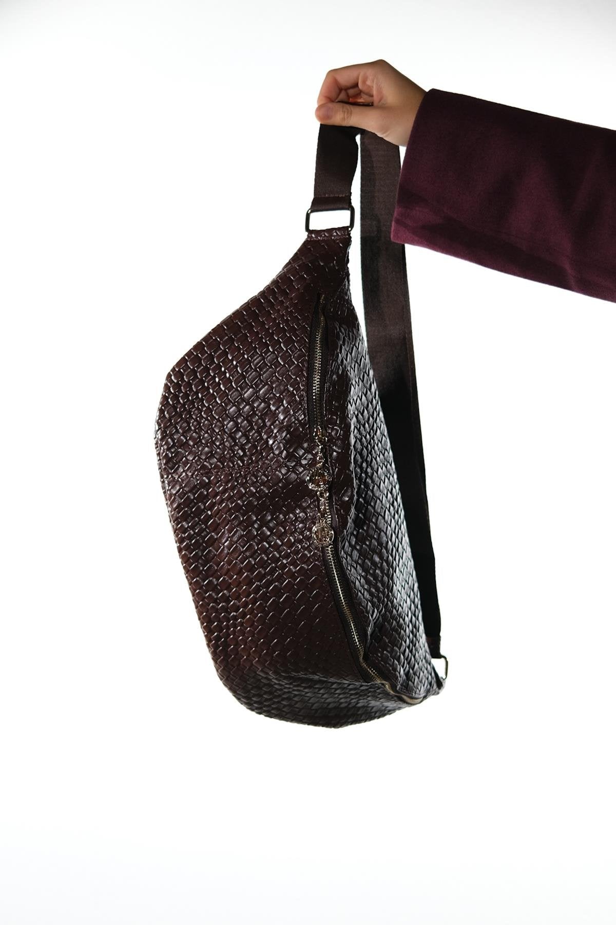 Venta - Riñonera de tela marrón (Mujeres)