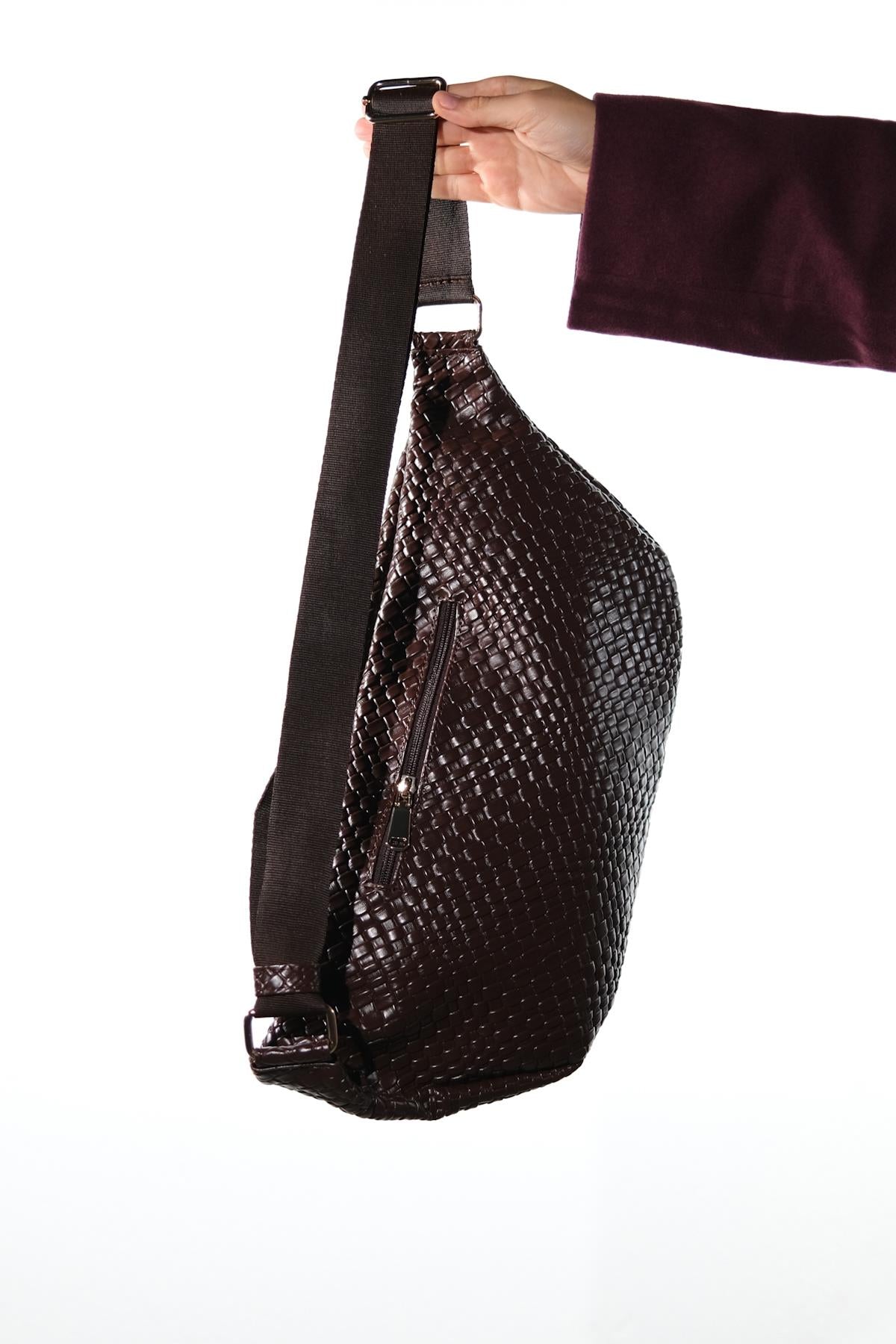 Venta - Riñonera de tela marrón (Mujeres)
