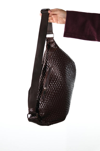 Venta - Riñonera de tela marrón (Mujeres)