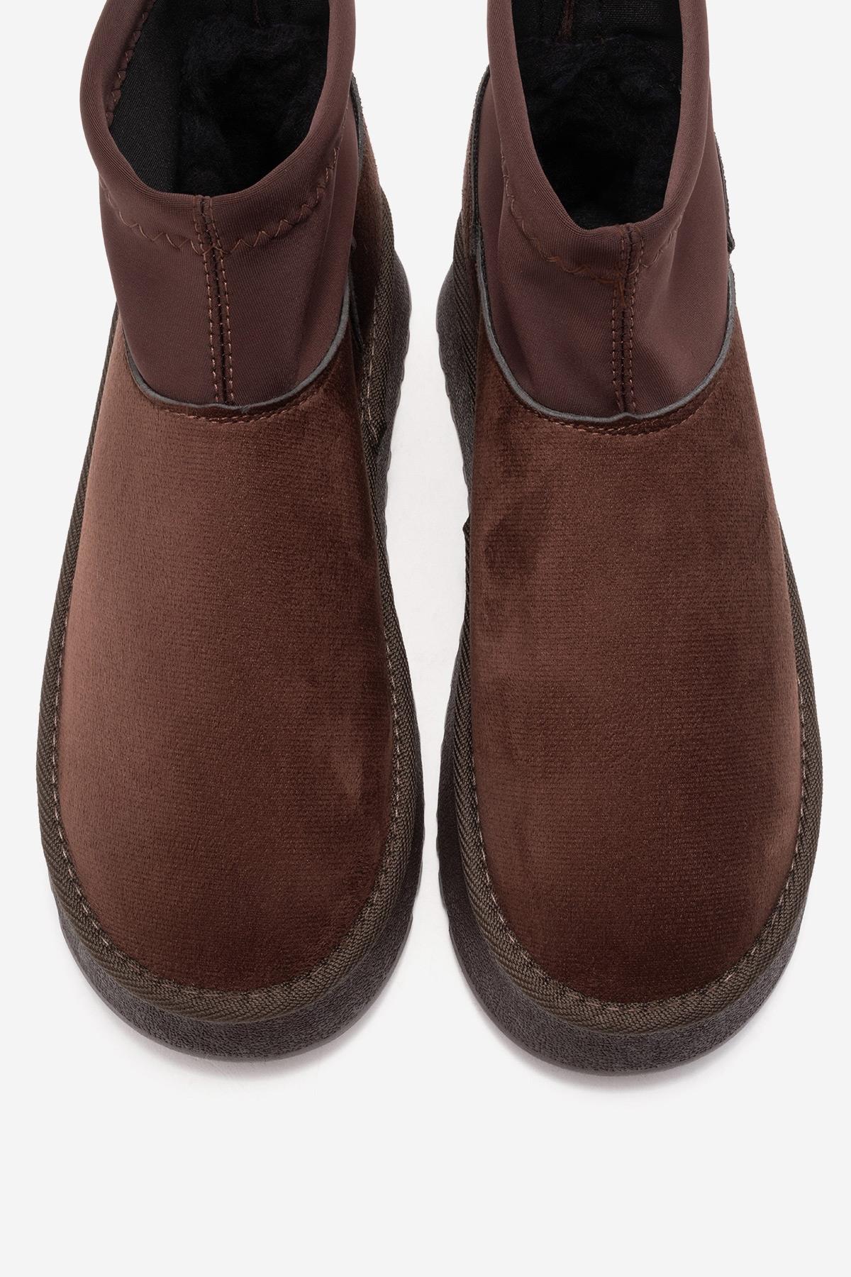 OVAR - Bota de plataforma de ante marrón (Mujer)