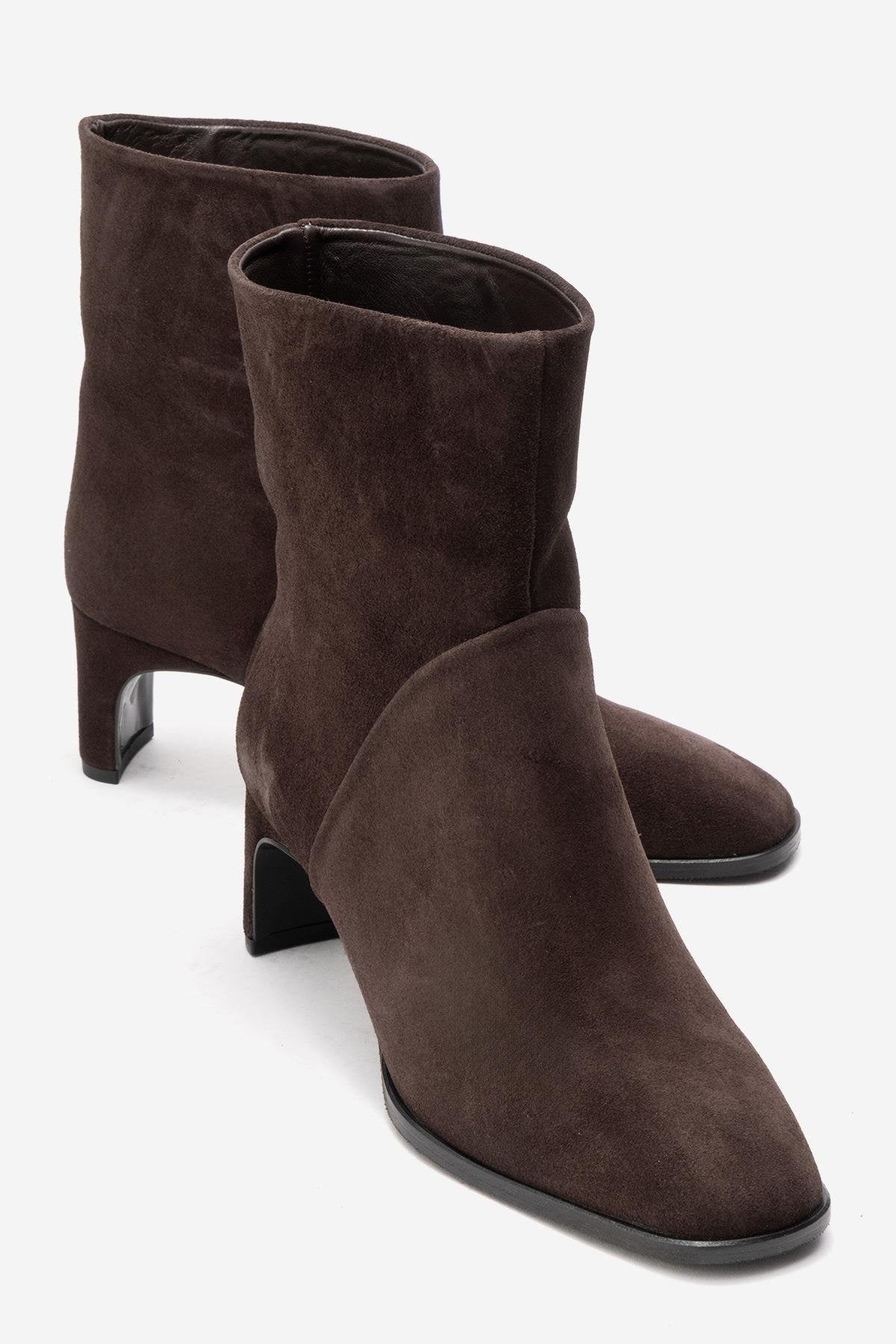 Nordy - Brown Suede Leather Boot (Women)