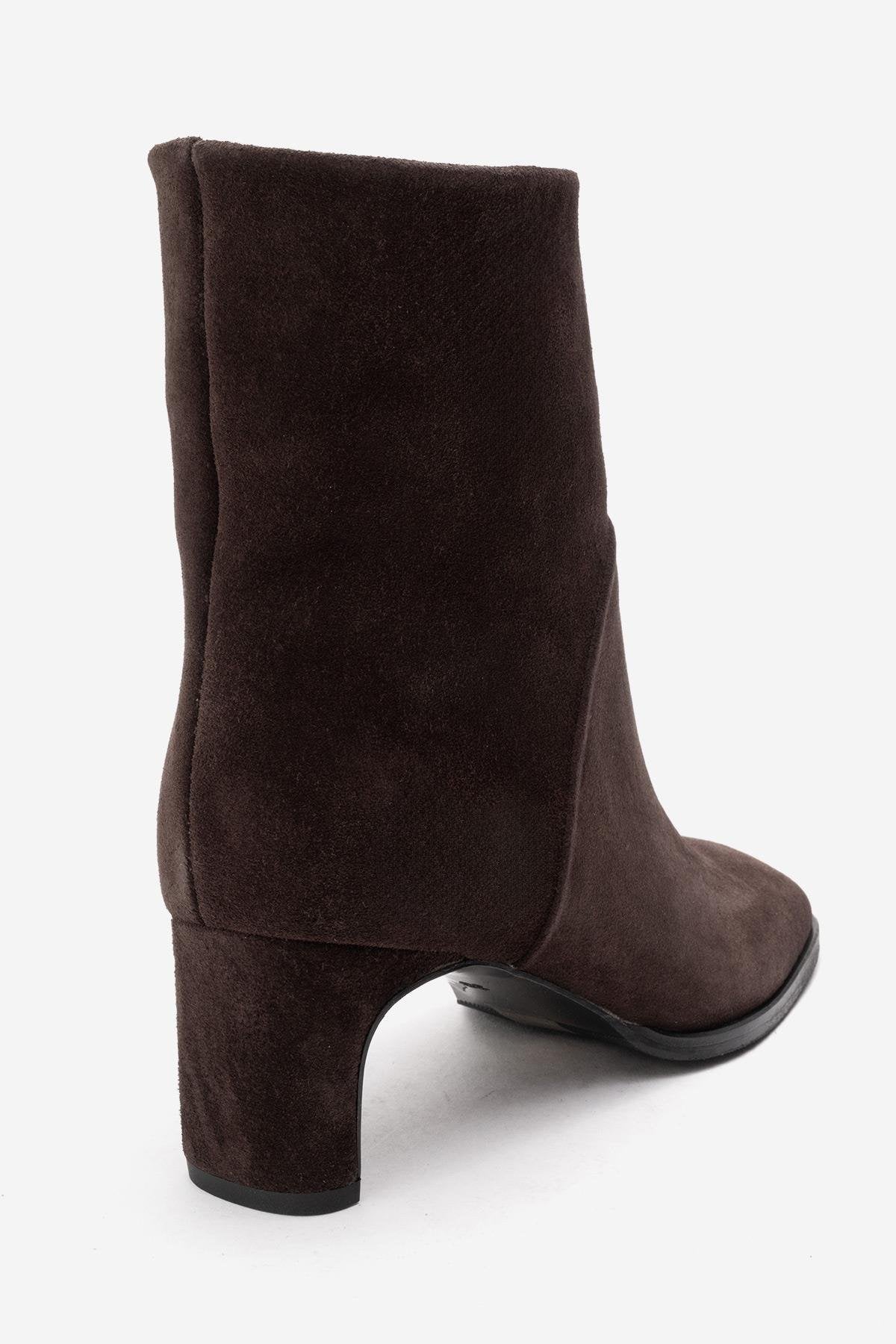 Nordy - Brown Suede Leather Boot (Women)