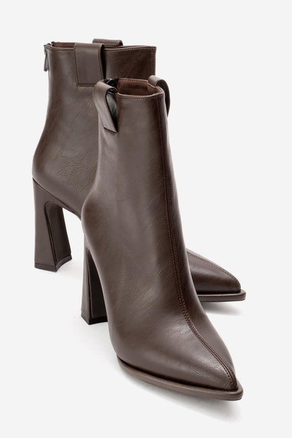 Aja - Coffee Block Heel Convertible Knee High Boot (Women)