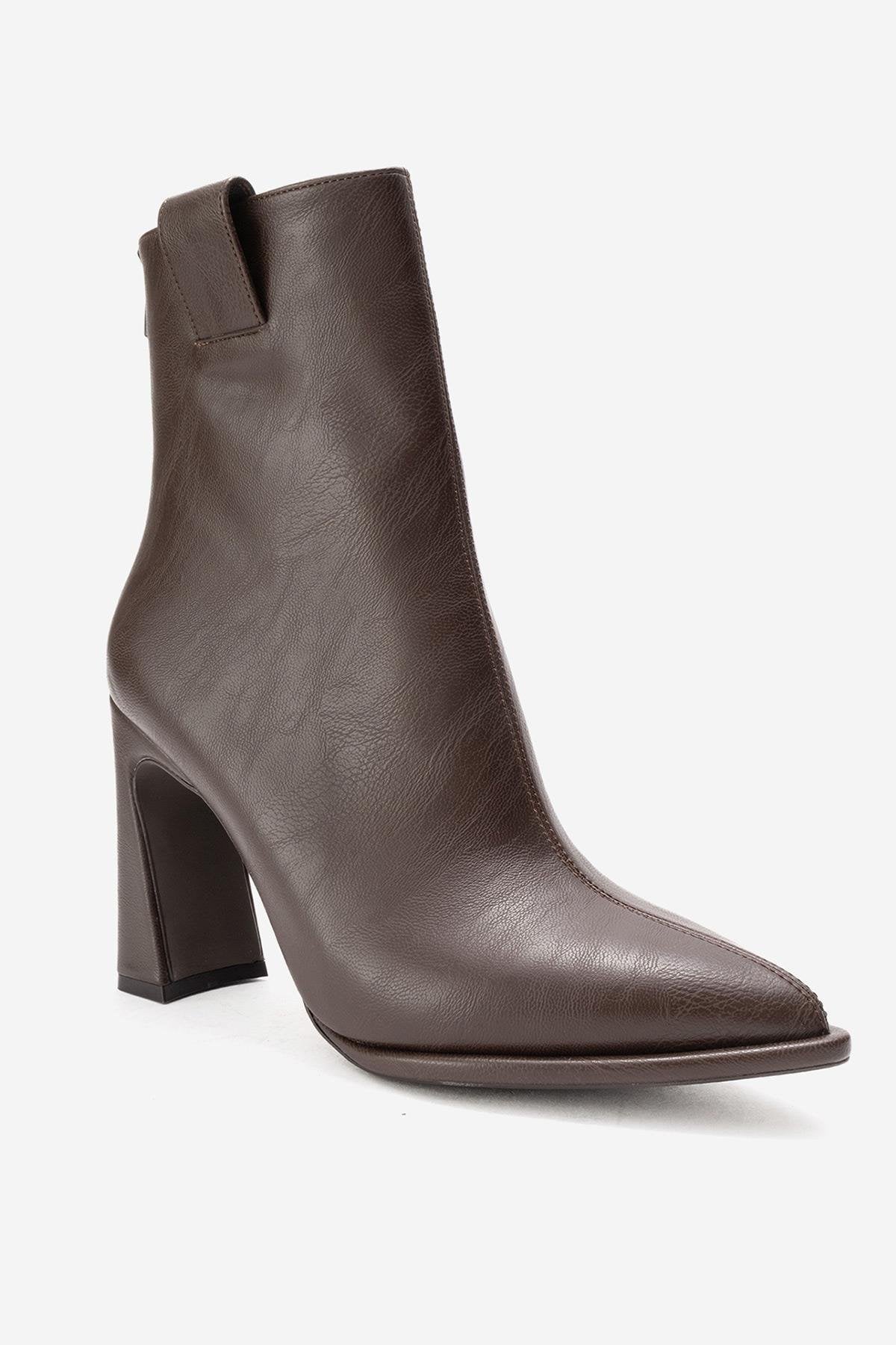 Aja - Coffee Block Heel Convertible Knee High Boot (Women)